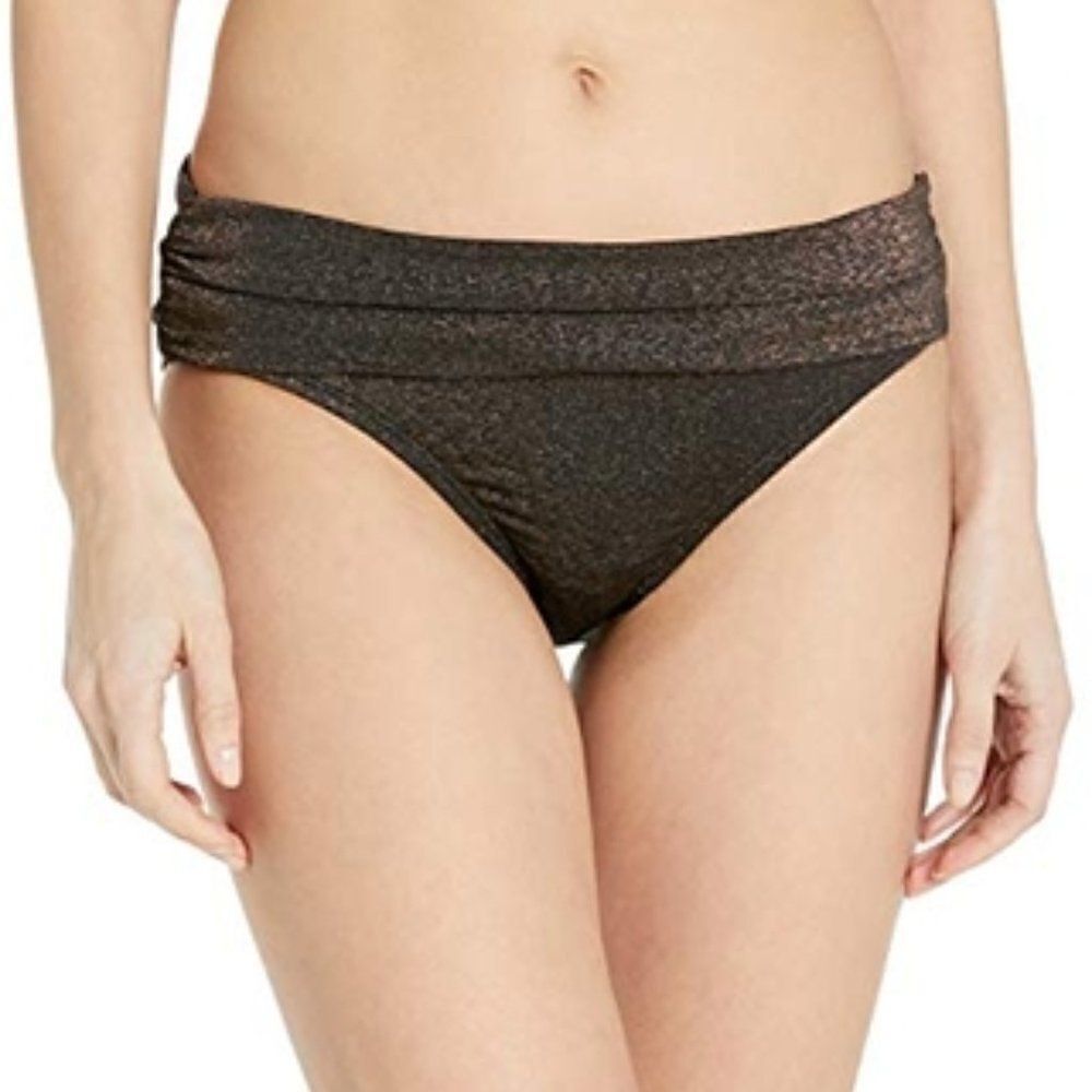 Kenneth Cole Day Glow Ruched Hipster Bikini Bottom
